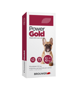 Comprimido Power Gold Perro 4.6 a 10 Kg (Rojo)