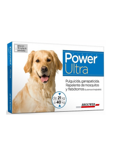 Pipeta Power Ultra 21 a 40 KG Perro Grandes (Azul)