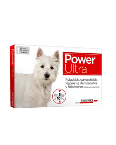 Pipeta Power Ultra 5 a 10 KG Perro Chico (Rojo)
