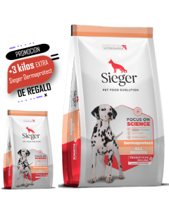 Sieger - Promocion Dog Dermaprotect All Breeds -12Kg+3Kg