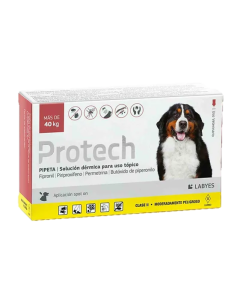 Pipeta Protech +40 KG Perro Gigante (Rojo)