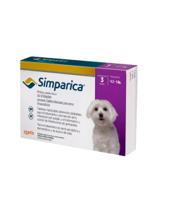 Comprimido Simparica Perro 2.5 a 5 Kg (Violeta)